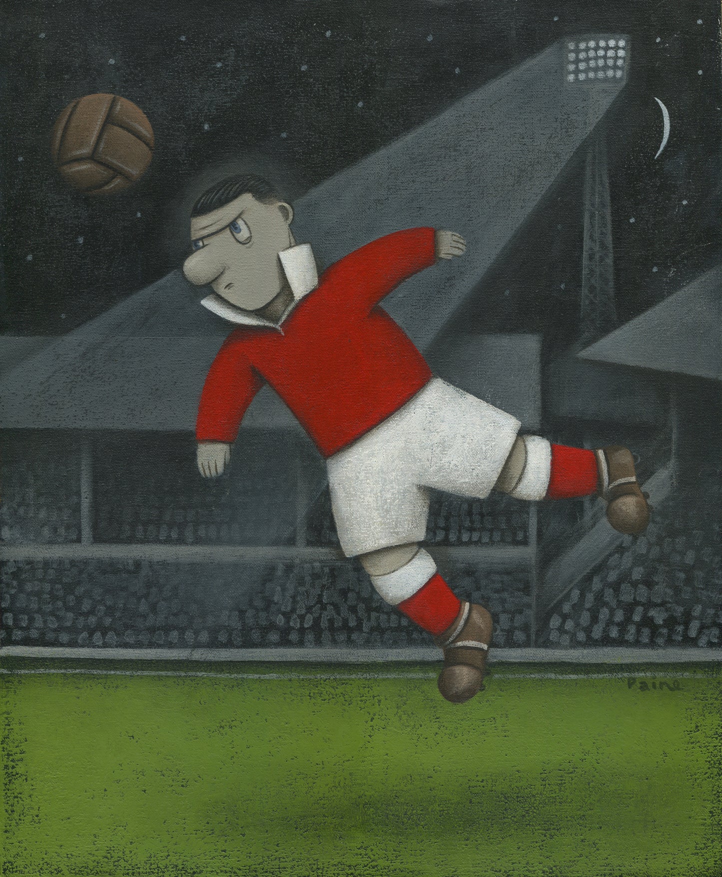 Aberdeen Gift - Aberdeen Night Match Ltd Edition Signed Football Print