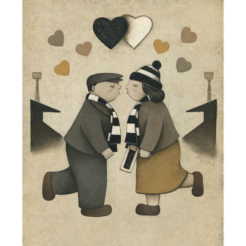 Derby County Gift Love on the Terraces Ltd Signed Football Print by Paine Proffitt | BWSportsArt