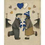 Cardiff City Gift Love on the Terraces Ltd Edition Football Print by Paine Proffitt | BWSportsArt
