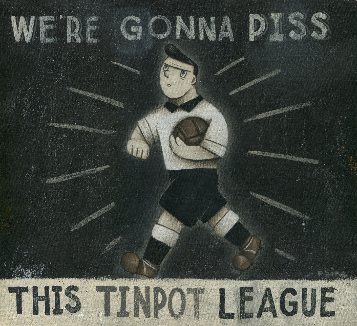 Port Vale Gift - Port Vale Piss the League Ltd Edition Signed Football Print