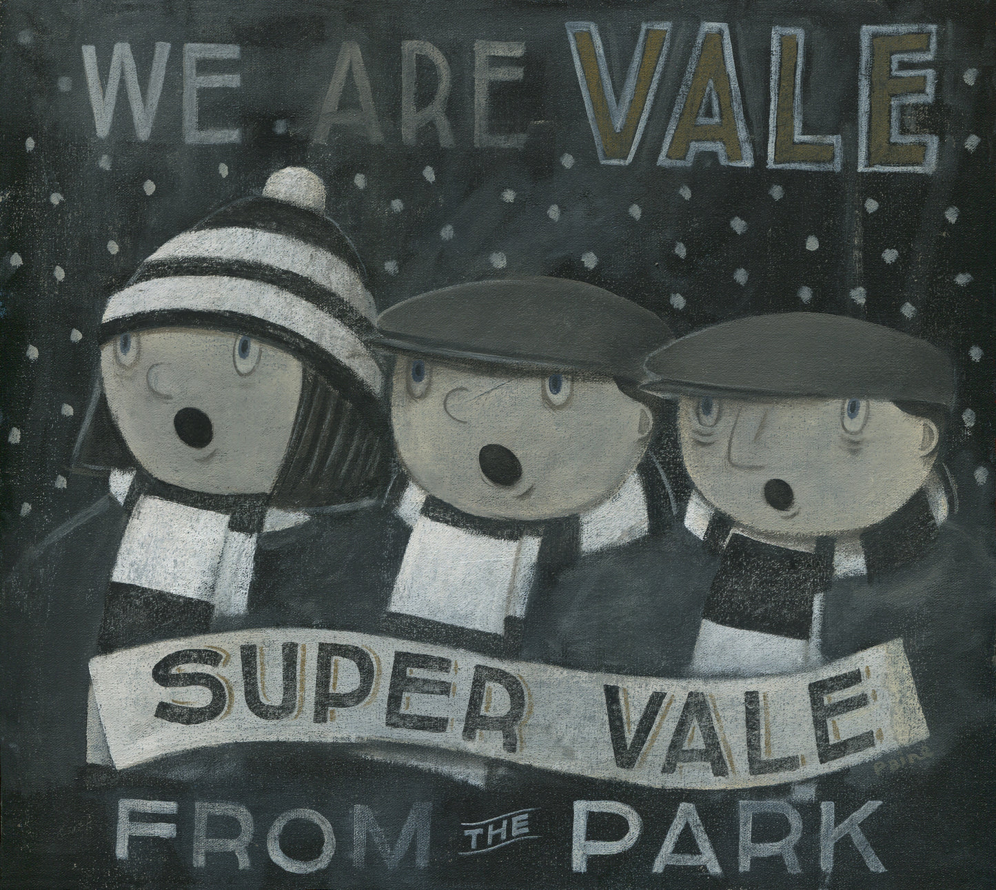 Port Vale Gift - Port Vale We Are Vale From the Park Ltd Edition Signed Football Print