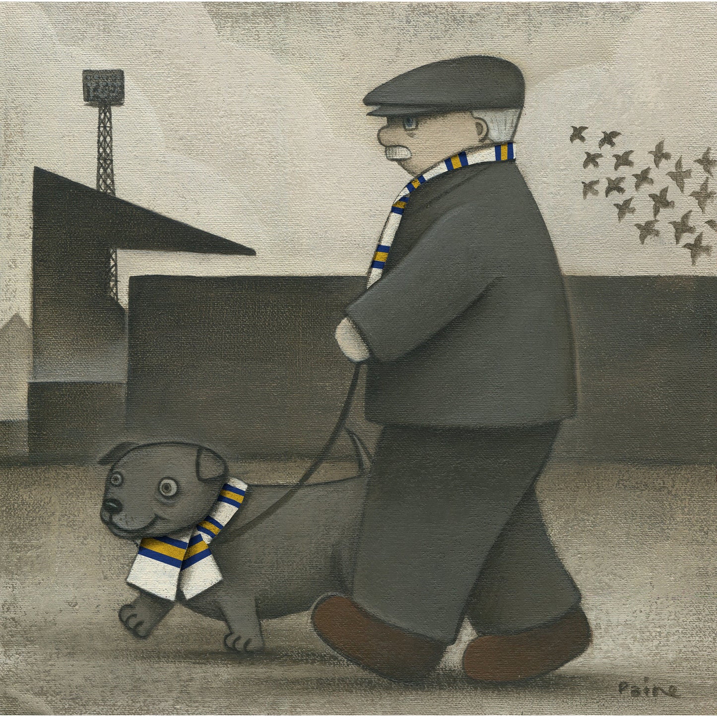 Leeds Gift Walkies Ltd Signed Football Print by Paine Proffitt | BWSportsArt