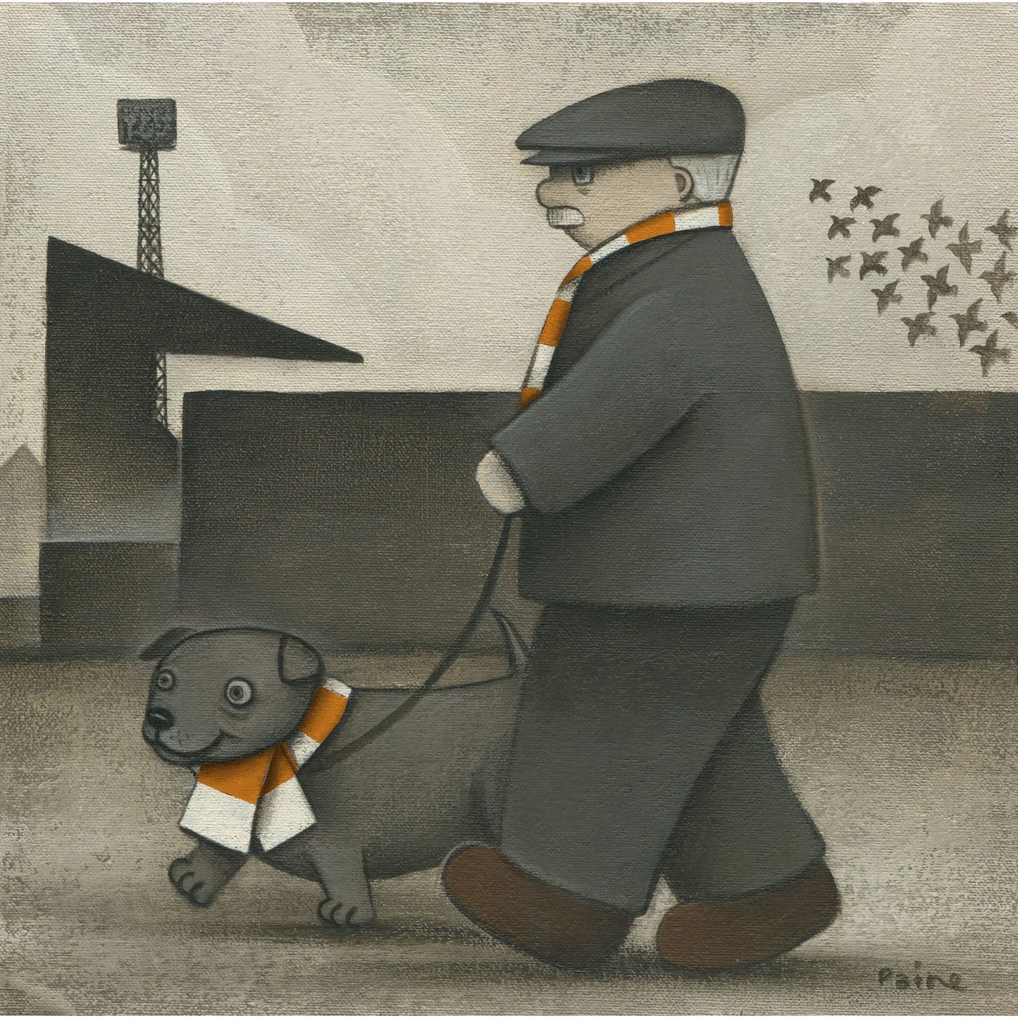 Blackpool Gift With her on a Saturday Ltd Signed Football Print by Paine Proffitt | BWSportsArt