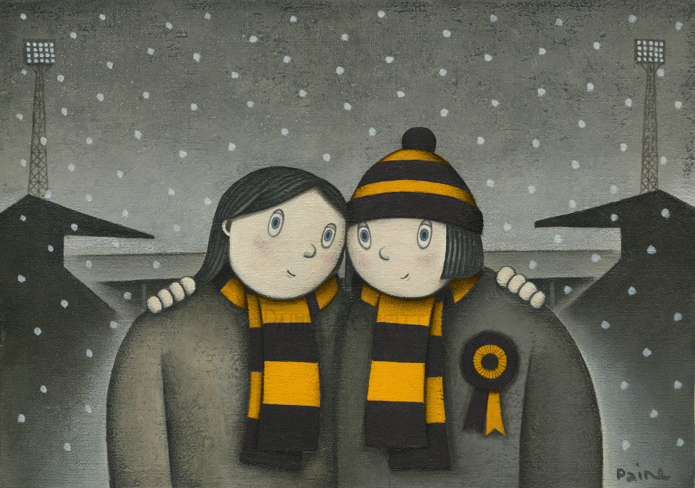 Greenock Morton Giftwith her on a Saturday Ltd Edition Football Print by Paine Proffitt | BWSportsArt