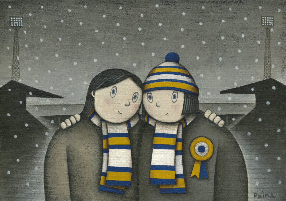 Portsmouth Giftwith her on a Saturday Ltd Edition Football Print by Paine Proffitt | BWSportsArt