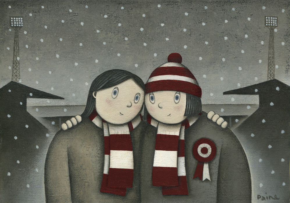 Dundee United Giftwith her on a Saturday Ltd Signed Football Print by Paine Proffitt | BWSportsArt