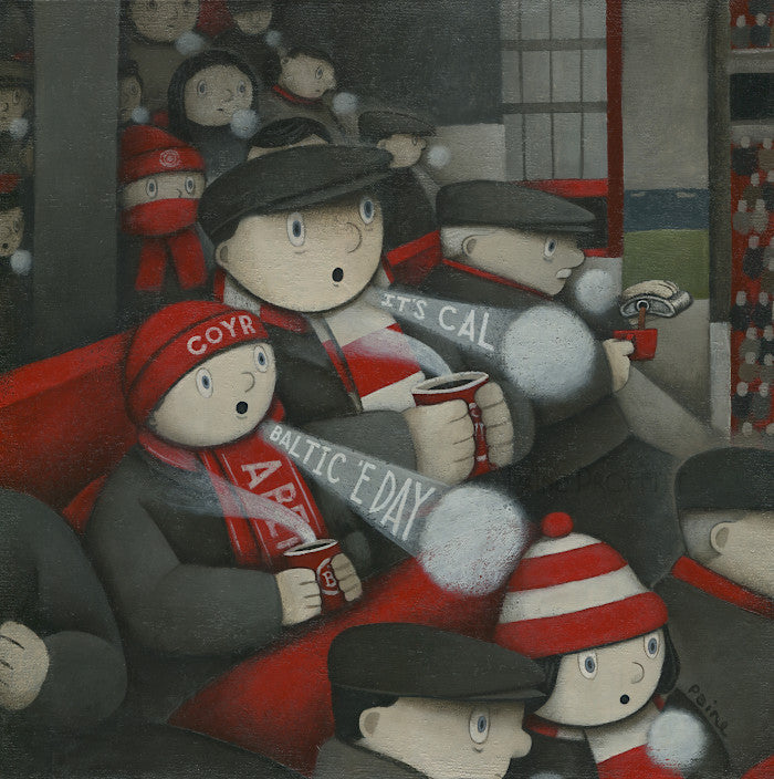 Aberdeen Gift Aberdeen - Baltic Ltd Signed Football Print by Paine Proffitt