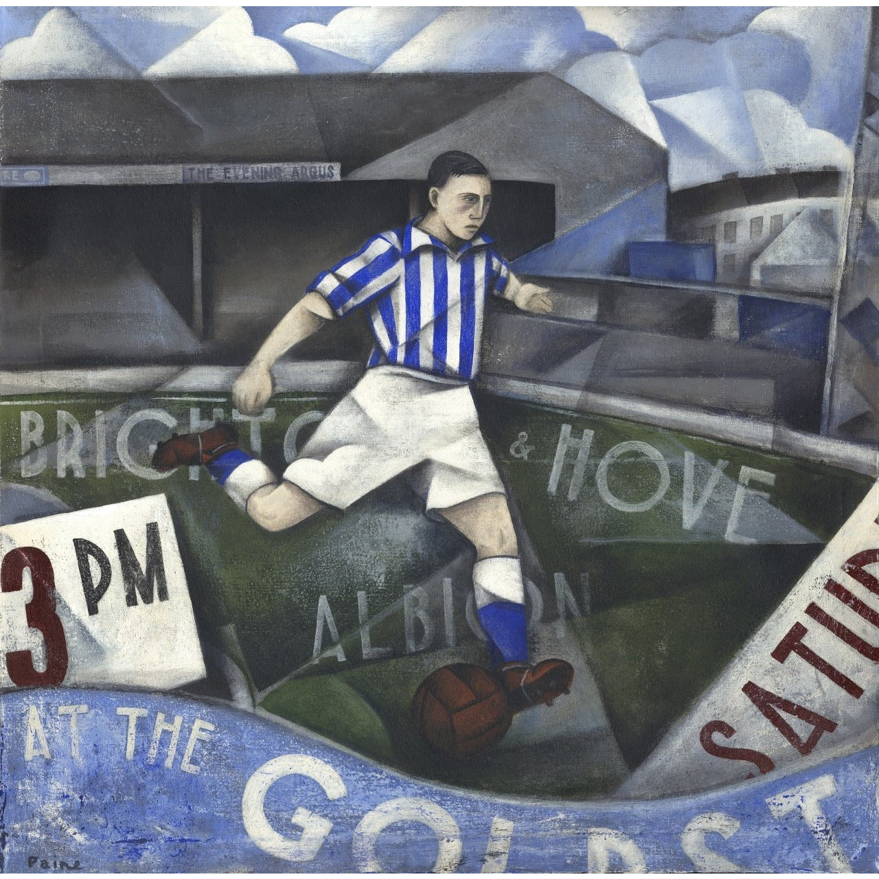 Brighton and Hove Albion - At the Goldstone Road Limited Edition Print by Paine Proffitt | BWSportsArt