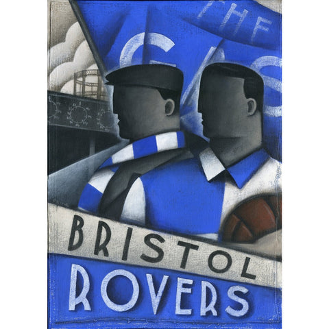Bristol Rovers Gift - The Gas Limited Edition Signed Football Print | BWSportsArt
