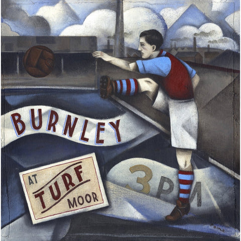 Burnley FC - Burnley At Turf Moor Edition Print by Paine Proffitt | BWSportsArt