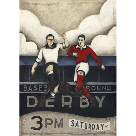 Derby V Forest - Game Ltd Edition Print by Paine Proffitt | BWSportsArt