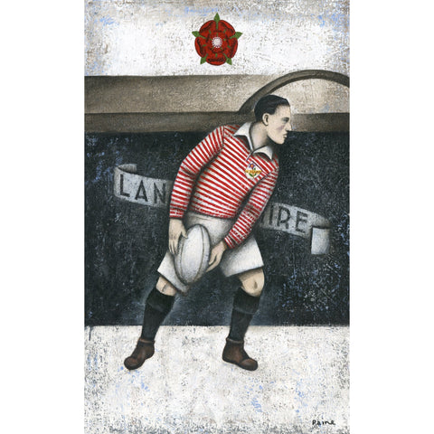 Lancashire Rugby Ltd Edition Print by Paine Proffitt | BWSportsArt