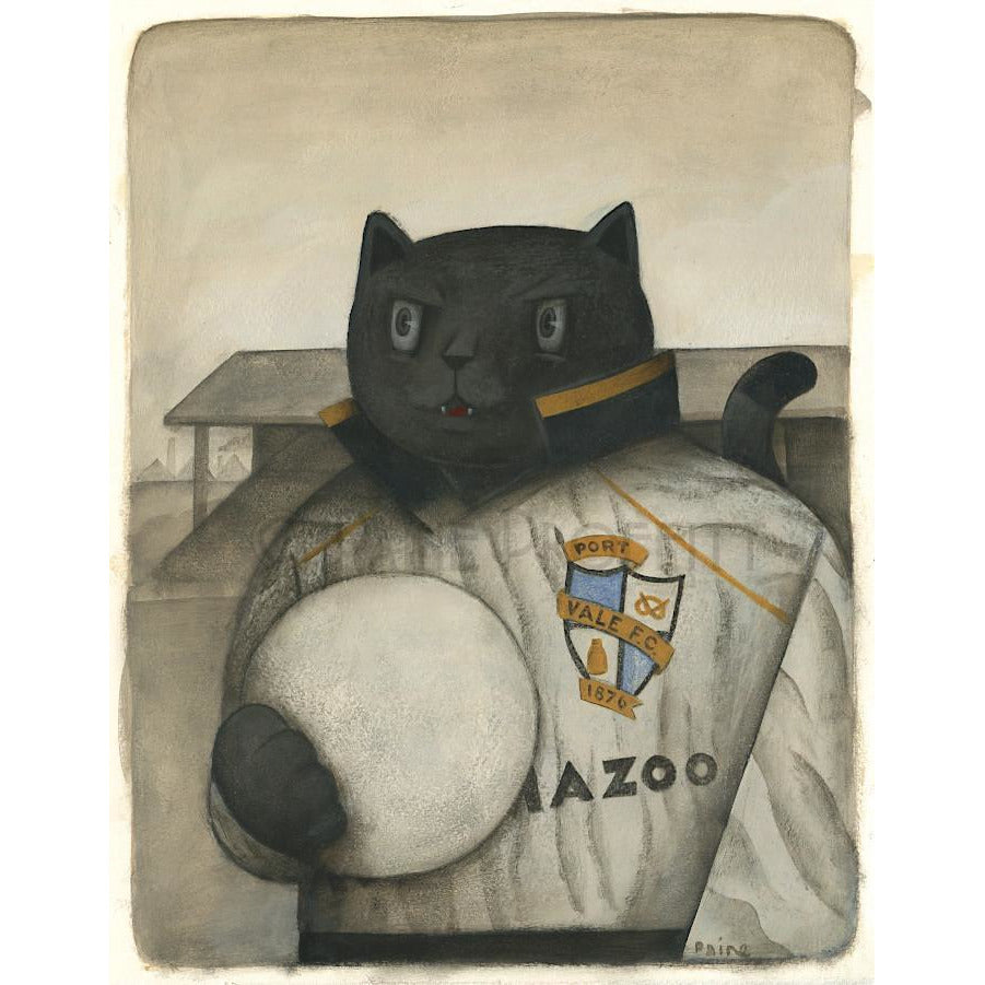 Port Vale Gift - Port Vale Vale Cat Ltd Edition Signed Football Print | BWSportsArt