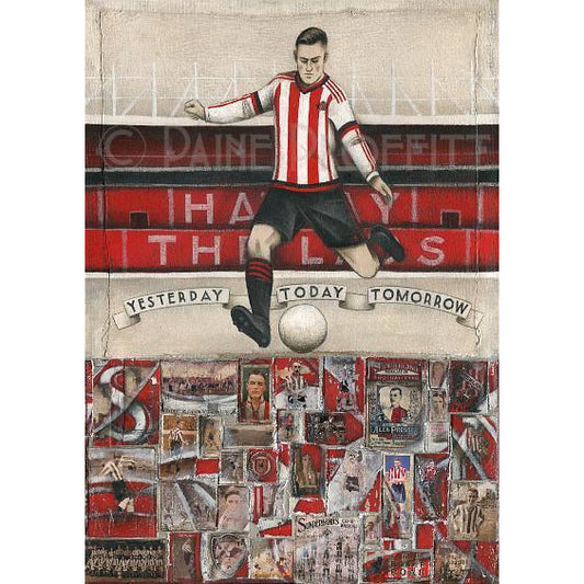 Sunderland Gift - Yesterday, Today and Tomorrow Limited Edition Football Print by Paine Proffitt | BWSportsArt