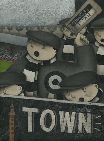 Grimsby Town Print - Town Signed Football Print