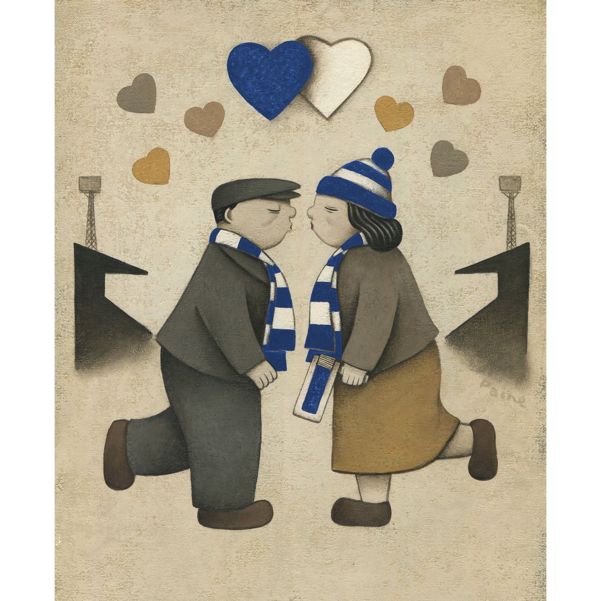 Chesterfield Town Gift Love on the Terraces Ltd Signed Football Print by Paine Proffitt - BWSportsArt