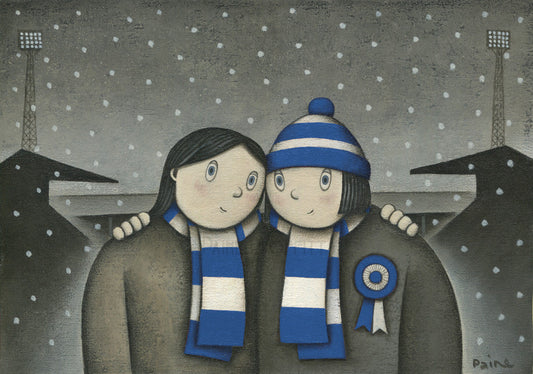Chesterfield Town Gift With Her On a Saturday Ltd Signed Football Print by Paine Proffitt - BWSportsArt