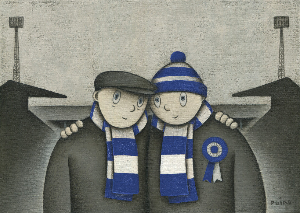Chesterfield Town Gift With Him On a Saturday Ltd Signed Football Print by Paine Proffitt - BWSportsArt