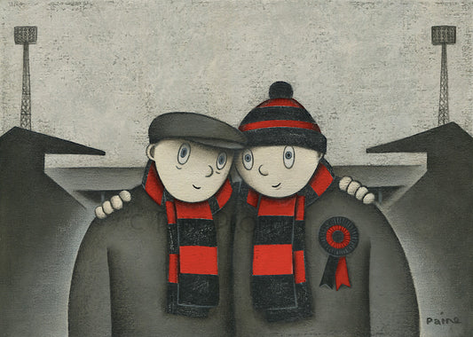 AFC Bournemouth With Him on A Saturday Ltd Signed Football Print by Paine Proffitt - BWSportsArt