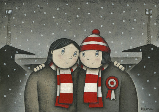 Charlton Athletic Gift With Her On a Saturday Ltd Signed Football Print by Paine Proffitt - BWSportsArt