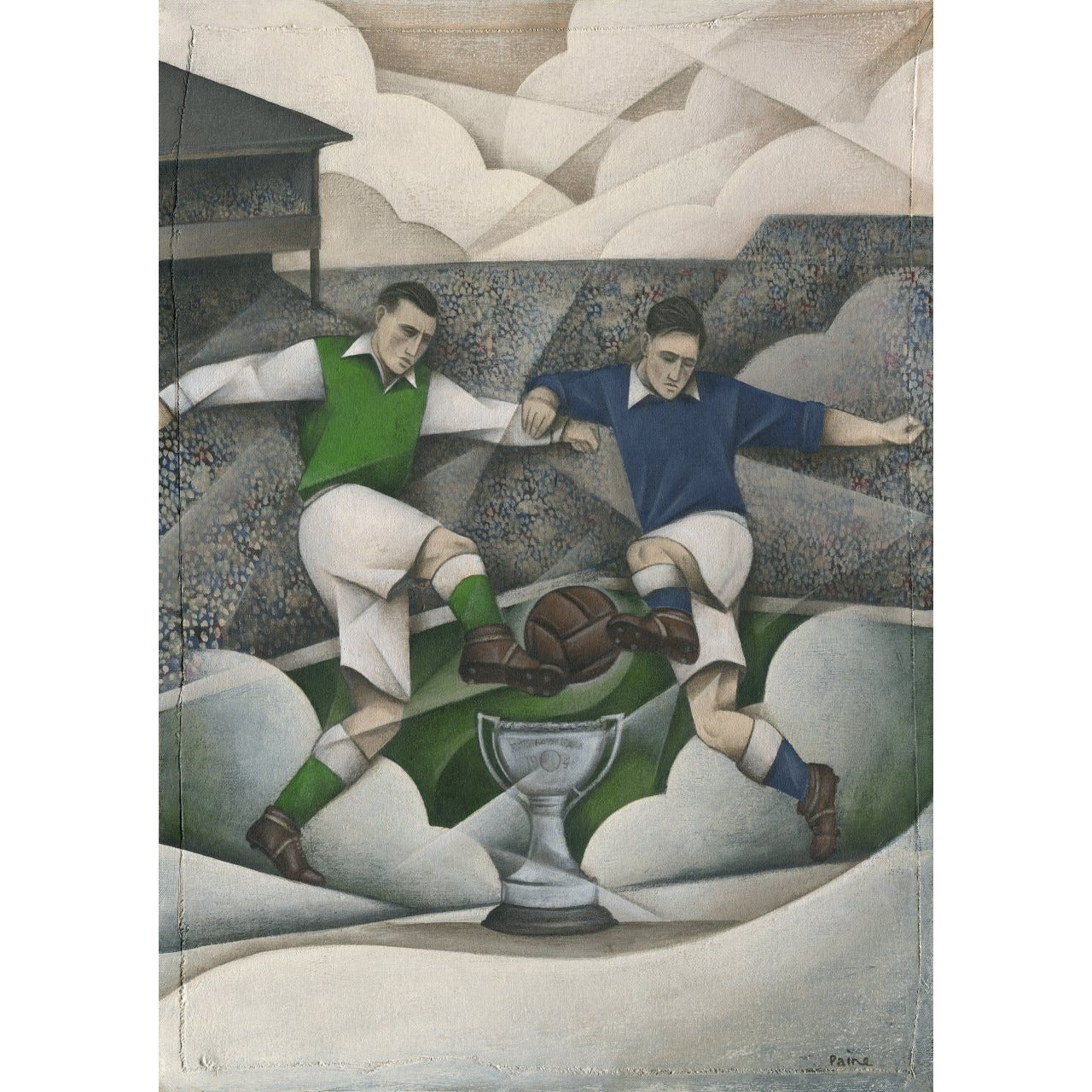 2016 Scottish League Cup Final Ltd Edition Signed Football Print by Paine Proffitt | BWSportsArt