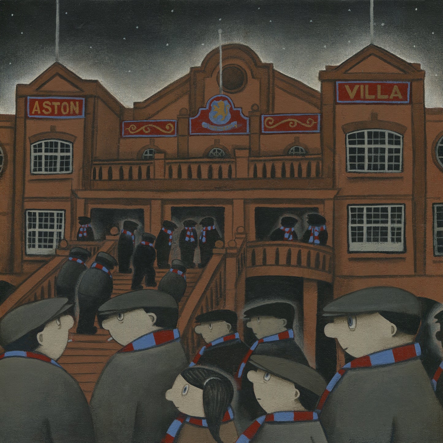 Aston Villa Gift Aston Villa Park Ltd Edition Football Print by Paine Proffitt