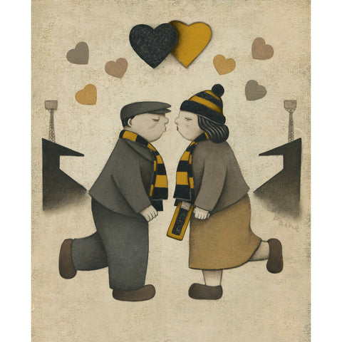 Cambridge United Gift Love on the Terraces Ltd Signed Football Print by Paine Proffitt | BWSportsArt