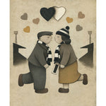 Newcastle United Gift Love on the Terraces Ltd Signed Football Print by Paine Proffitt | BWSportsArt