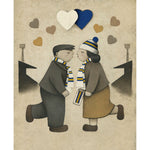 Leeds Gift Love on the Terraces Ltd Signed Football Print by Paine Proffitt | BWSportsArt