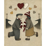 Hearts Gift Love on the Terraces Ltd Signed Football Print by Paine Proffitt | BWSportsArt
