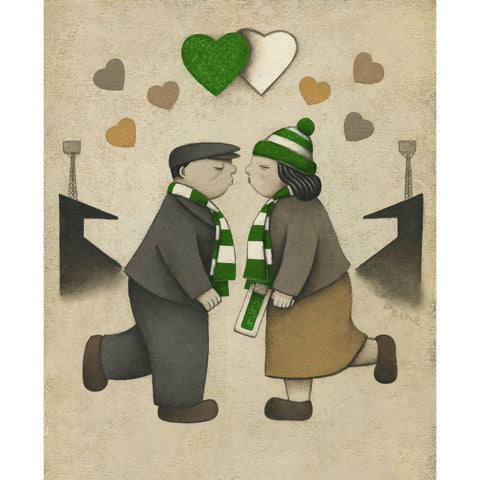 Hibernian Gift Love on the Terraces Ltd Signed Football Print by Paine Proffitt | BWSportsArt