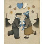 Huddersfield Town Gift Love on the Terraces Ltd Signed Football Print | BWSportsArt