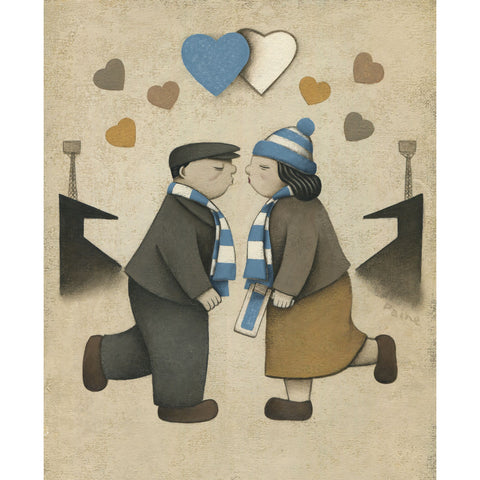 Coventry City Gift Love on the Terraces Ltd Edition Football Print by Paine Proffitt | BWSportsArt