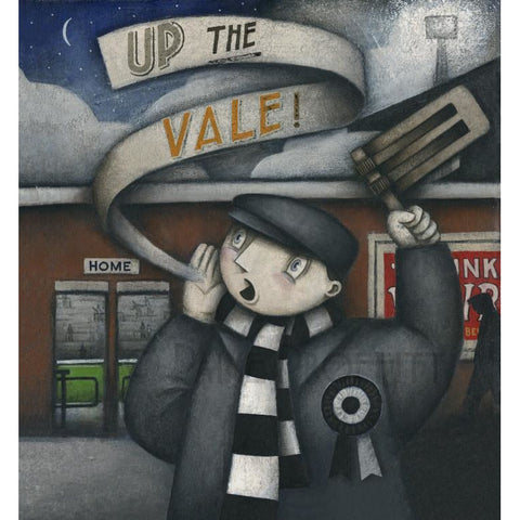 Port Vale Gift - Port Vale Up The Vale Night Match Ltd Edition Signed Football Print | BWSportsArt