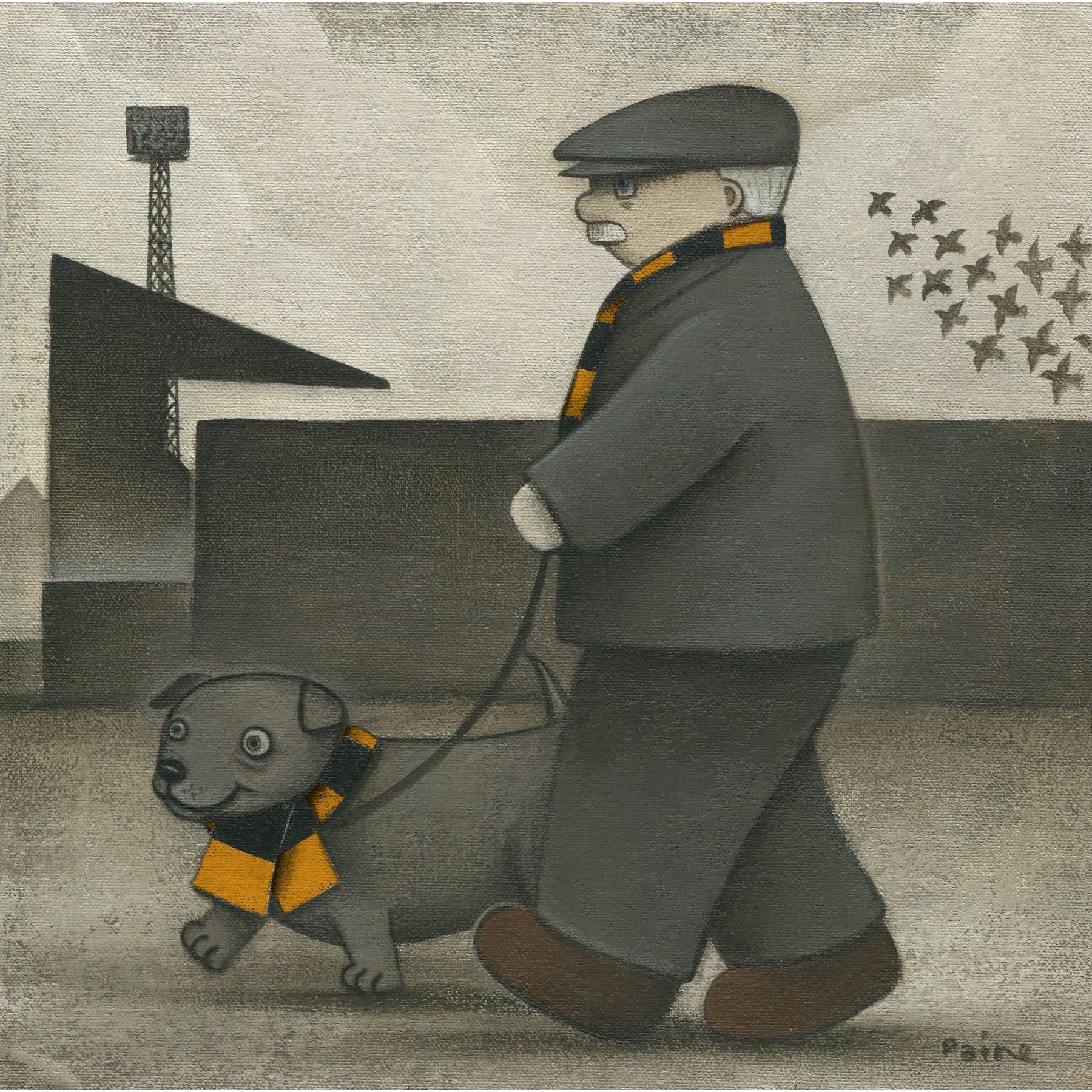 Newport County Gift Walkies Ltd Signed Football Print by Paine Proffitt | BWSportsArt