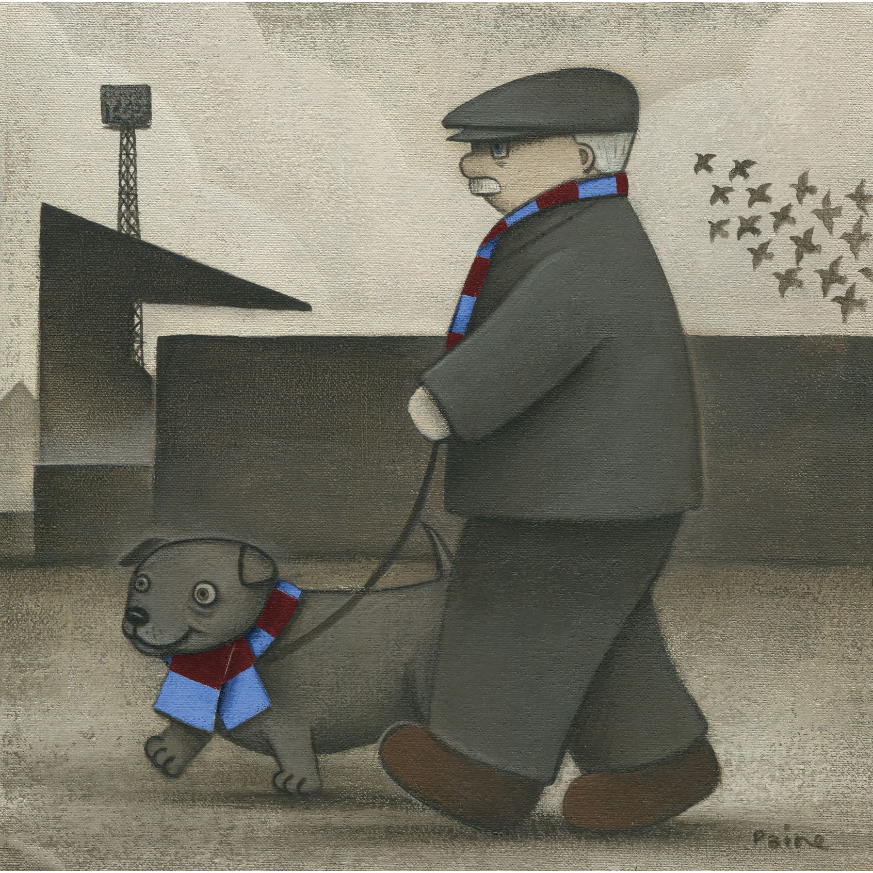 West Ham Gift Walkies Ltd Edition Football Print by Paine Proffitt | BWSportsArt