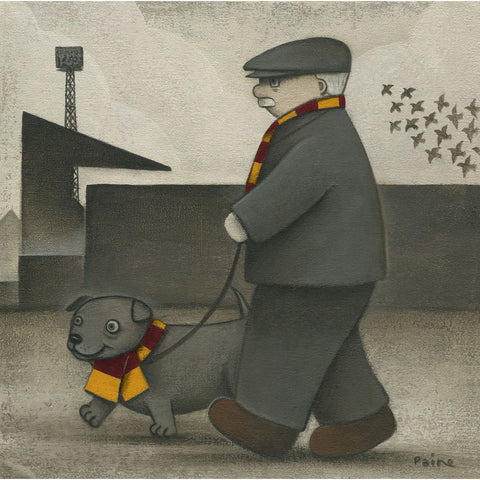 Bradford City Gift with him on a Saturday Ltd Signed Football Print by Paine Proffitt | BWSportsArt