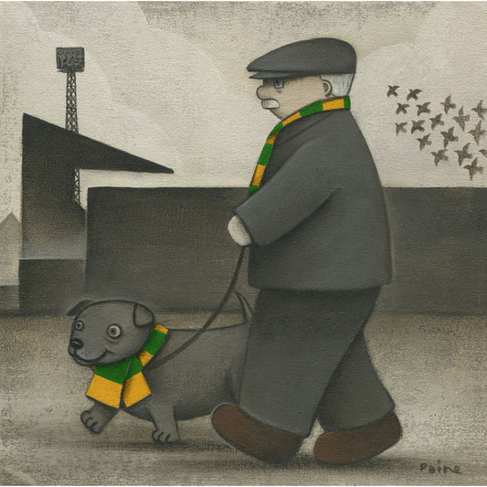 Norwich City Gift Walkies Ltd Signed Football Print by Paine Proffitt | BWSportsArt