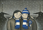 Oldham Athletic Giftwith her on a Saturday Ltd Edition Football Print by Paine Proffitt | BWSportsArt