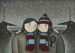 Swindon Town Giftwith her on a Saturday Ltd Signed Football Print by Paine Proffitt | BWSportsArt