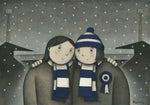 Gillingham Giftwith her on a Saturday Ltd Edition Football Print by Paine Proffitt | BWSportsArt