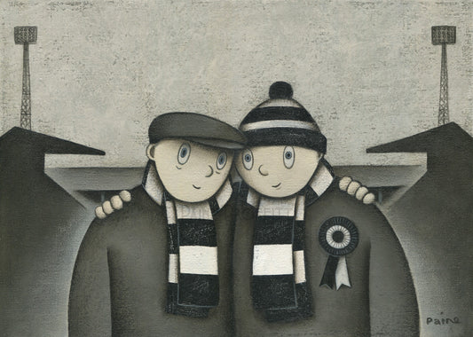 St Mirren Gift With Him On a Saturday Ltd Signed Football Print by Paine Proffitt