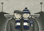 Preston North End Gift With Him On a Saturday Ltd Signed Football Print by Paine Proffitt