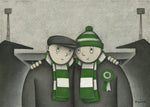 Celtic Gift with him on a Saturday Ltd Signed Football Print by Paine Proffitt | BWSportsArt