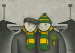 Norwich City Gift With Him On a Saturday Ltd Signed Football Print by Paine Proffitt