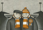 Luton Town Gift With Him On a Saturday Ltd Signed Football Print by Paine Proffitt