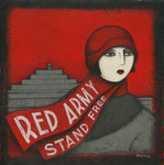 Aberdeen Gift Red Army Quine Ltd Signed Football Print by Paine Proffitt