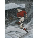 Aberdeen Gift - Pittodrie Winter Ltd Edition signed football Print by Paine Proffitt | BWSportsArt