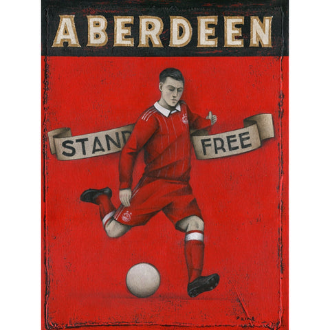 Aberdeen Gift - Stand Free Ltd Edition Signed Football Print 2016-17 | BWSportsArt