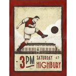 Arsenal Gift - Highbury Ltd Edition Football Print by Paine Proffitt | BWSportsArt